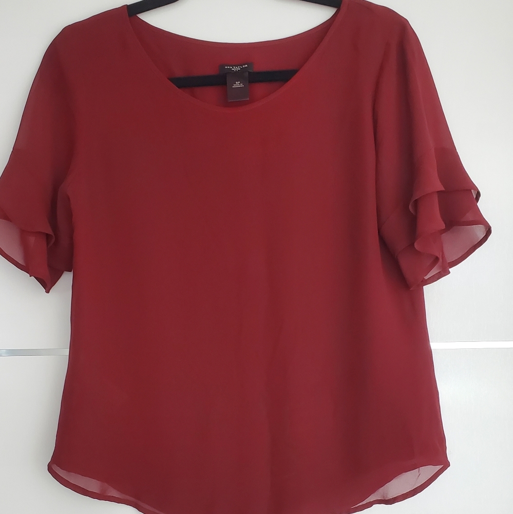 Ann Taylor short sleeve blouse